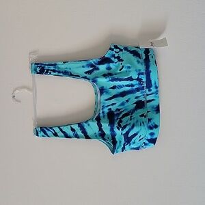 NWT: Jenni Bralette "Tiedye Burst Aqua" / Size Medium